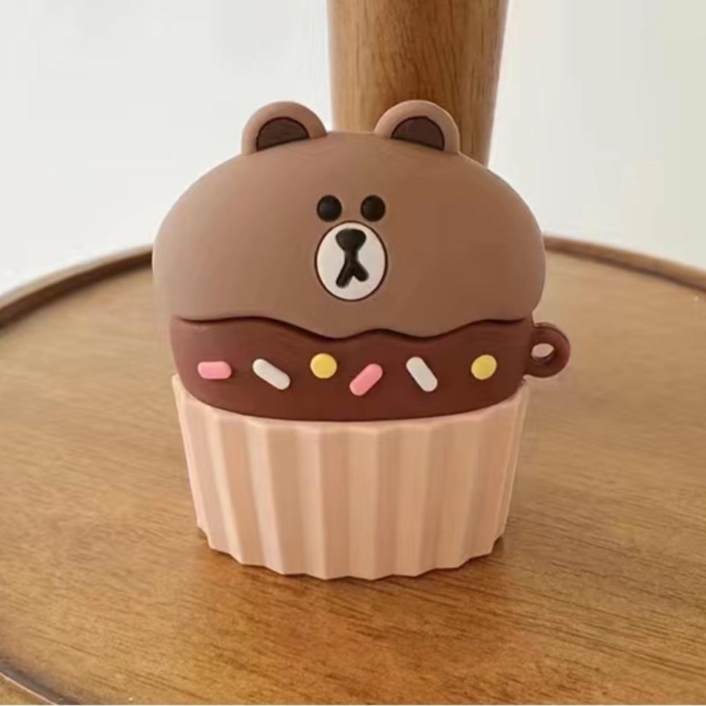 LINE Friends - Brown Bear Airpod Case 3D Silicone for Apple Airpod Gen 3